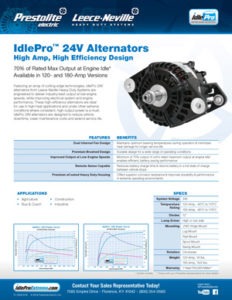 IdlePro 24V Alternator flyer
