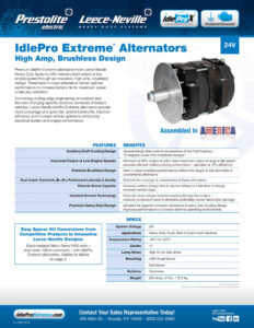 IdlePro Extreme 24V Alternator flyer